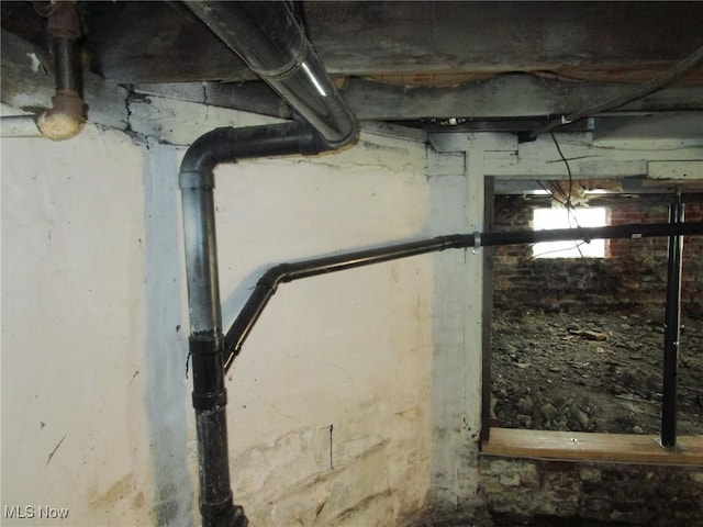 view of basement