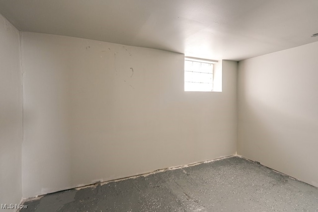 view of basement