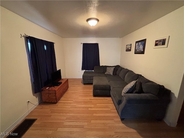 101 Sunset Ln, Follansbee, WV 26037 - living area featuring light wood-style floors, visible vents, and baseboards