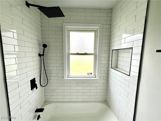 full bathroom featuring shower / bath combination