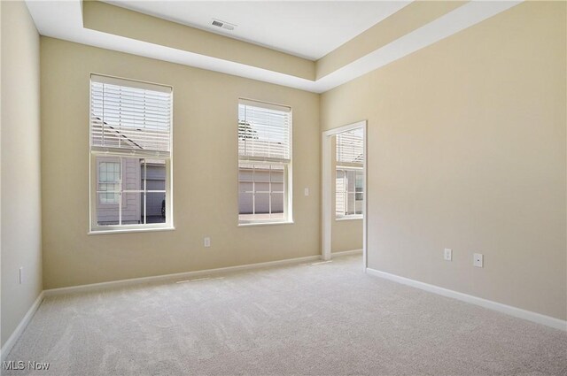 9264 Sharrott Rd Unit 1002, Poland, OH 44514 - spare room with carpet flooring and a tray ceiling