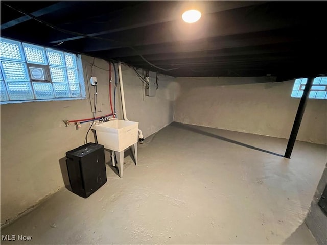 3478 E 150th St, Cleveland, OH 44120 - basement with plenty of natural light and a sink