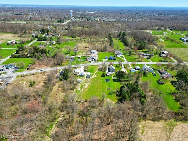 3270 S Canfield Niles Rd, Canfield, OH 44406 - drone / aerial view featuring a wooded view