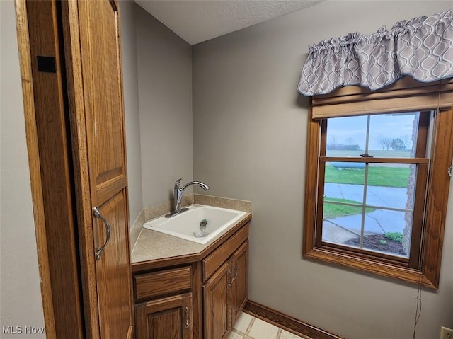 bathroom with vanity