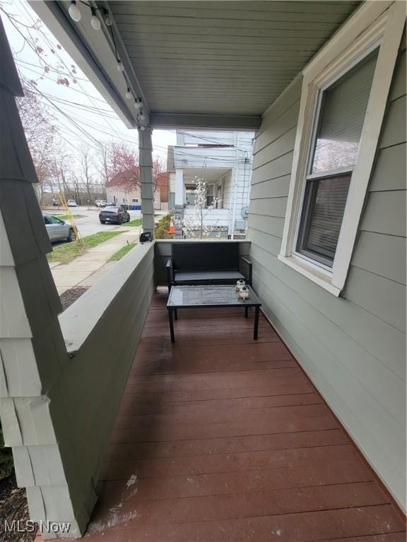 exterior space with a porch