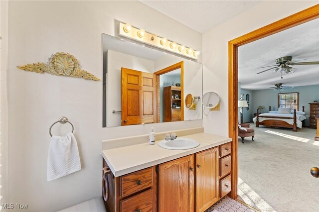148 N Kimberly Ave N, Youngstown, OH 44515 - ensuite bathroom with vanity and a ceiling fan