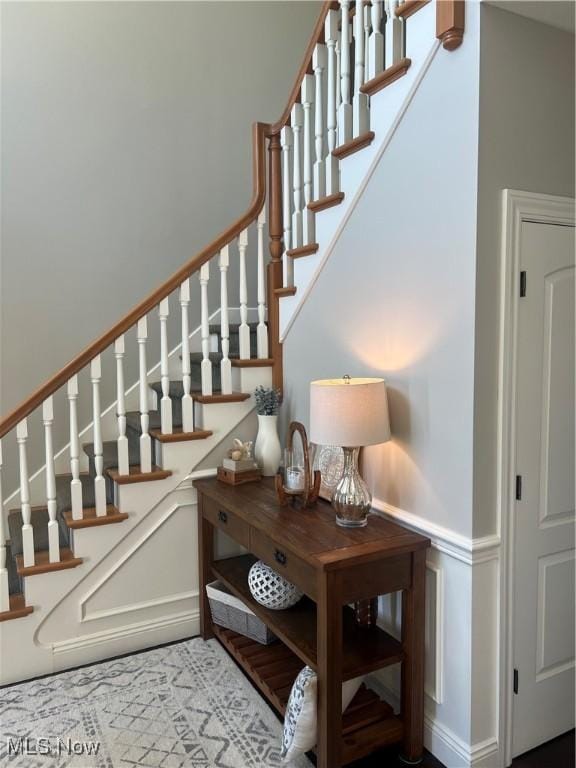 view of stairway