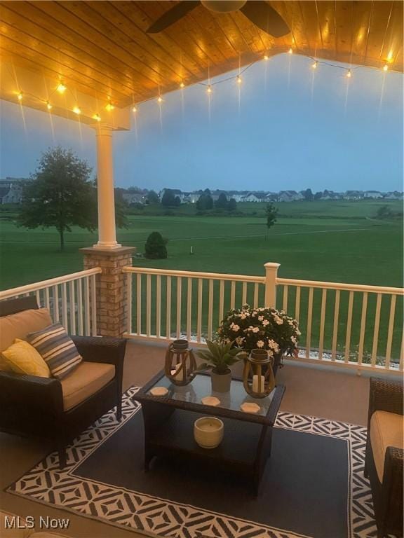 view of balcony