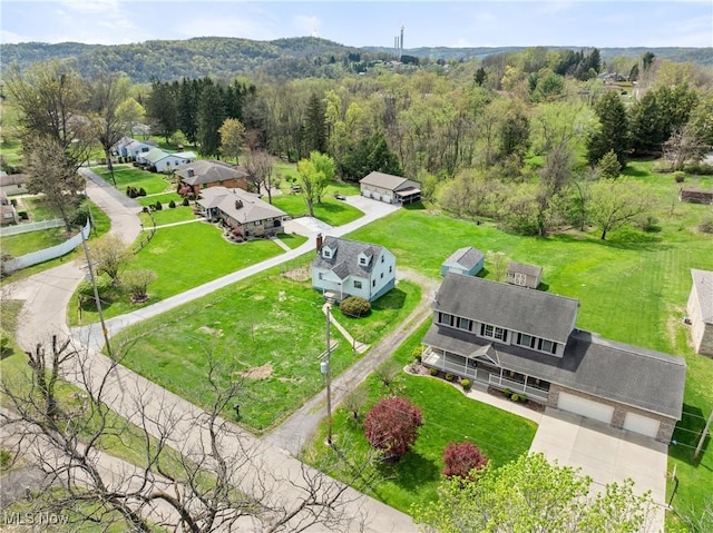 120 Hillcrest Dr, Wellsburg, WV 26070 - bird's eye view featuring a view of trees