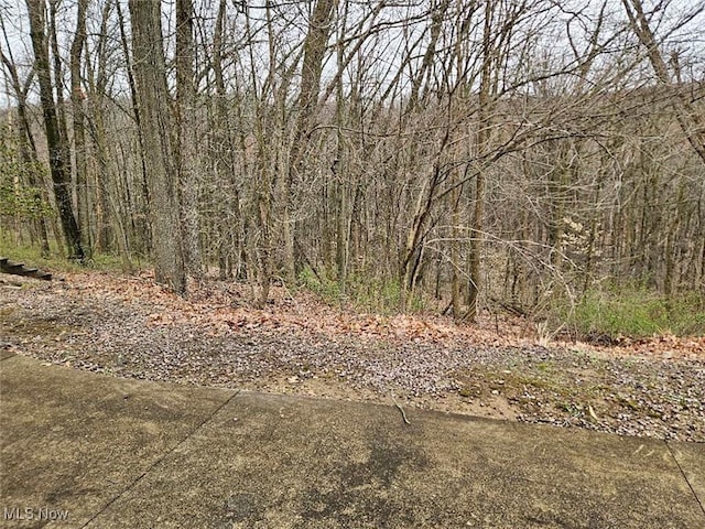 view of landscape with a forest view