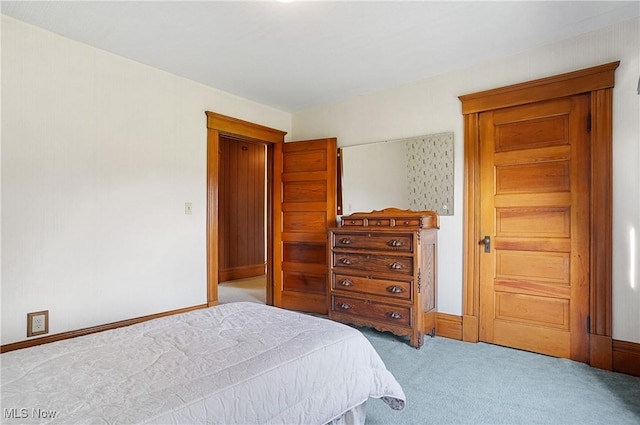 bedroom with carpet floors