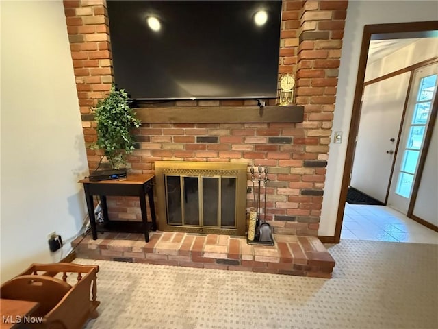 2476 Willow Brook Dr NW, Dover, OH 44622 - interior details with baseboards and a fireplace