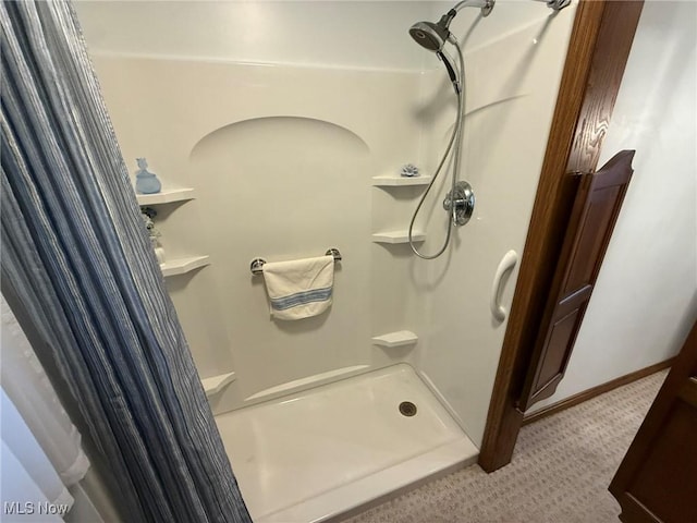 2476 Willow Brook Dr NW, Dover, OH 44622 - full bath featuring a shower with shower curtain