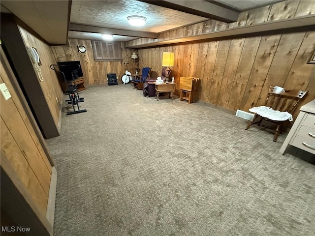 2476 Willow Brook Dr NW, Dover, OH 44622 - carpeted office space featuring visible vents and wood walls