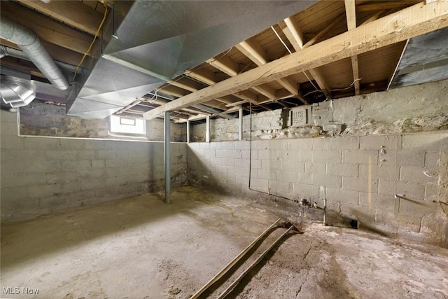 view of basement