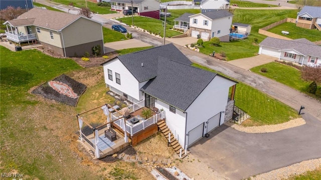 53206 Poplar Dr, Bridgeport, OH 43912 - aerial perspective of suburban area