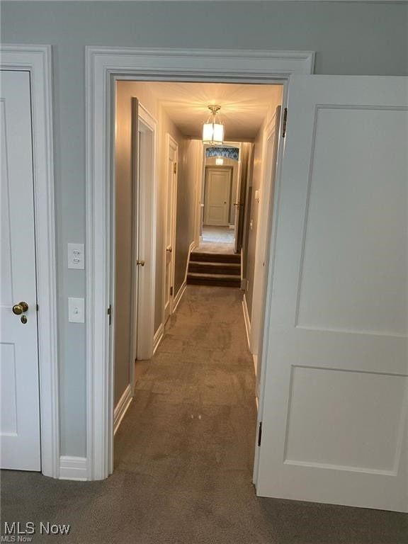 3016 Croydon Dr NW, Canton, OH 44718 - hall featuring baseboards and carpet flooring