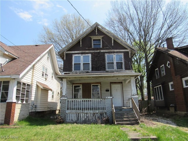 325 Hillwood Dr, Akron, OH 44320 - american foursquare style home with covered porch