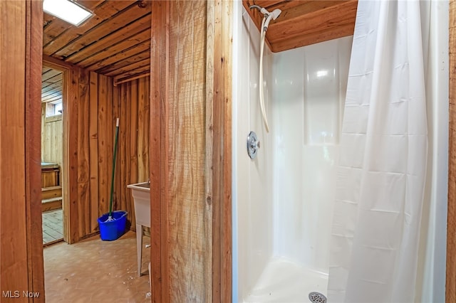 full bath featuring a stall shower