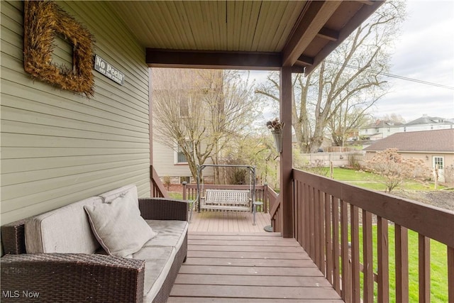 353 W N Ave, East Palestine, OH 44413 - view of wooden terrace