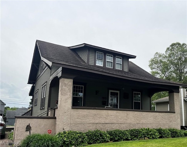353 W N Ave, East Palestine, OH 44413 - view of front facade with covered porch and roof with shingles