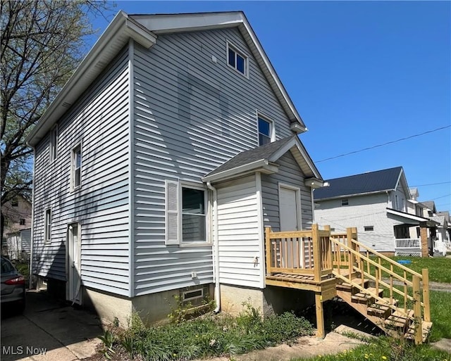 view of rear view of house