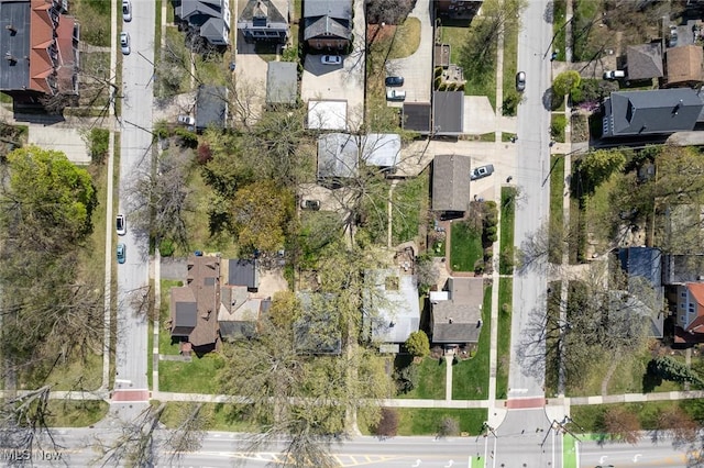 bird's eye view featuring a residential view