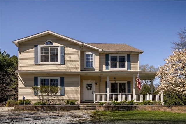 760 N Medina Line Rd, Akron, OH 44333 - traditional-style home with covered porch