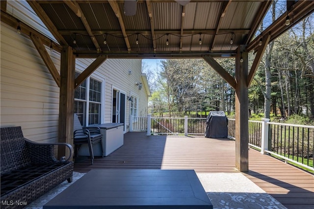 760 N Medina Line Rd, Akron, OH 44333 - view of wooden terrace