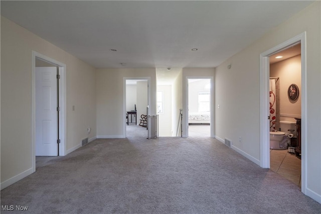 760 N Medina Line Rd, Akron, OH 44333 - carpeted empty room featuring baseboards, visible vents, and recessed lighting