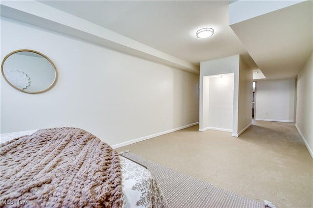 bedroom with baseboards
