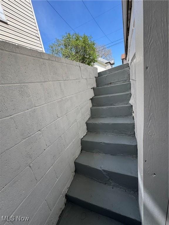 view of staircase