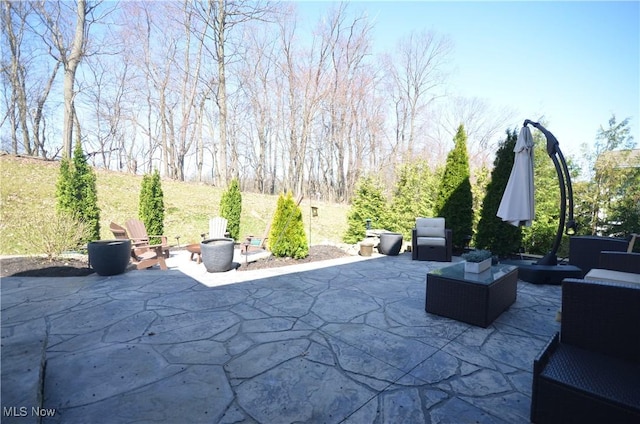 view of patio / terrace featuring outdoor lounge area