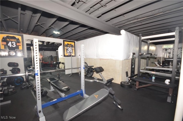 view of workout room