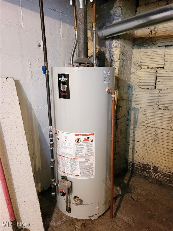 1024 Cleveland St SW, Massillon, OH 44647 - utility room with water heater