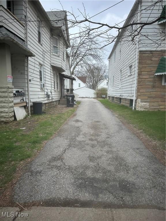view of road featuring entry steps