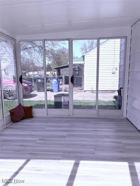 view of sunroom