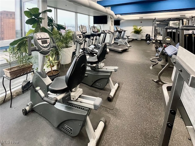 view of exercise room