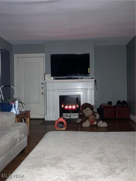 2628 Euclid Heights Blvd, Cleveland Heights, OH 44106 - living room with a fireplace with flush hearth