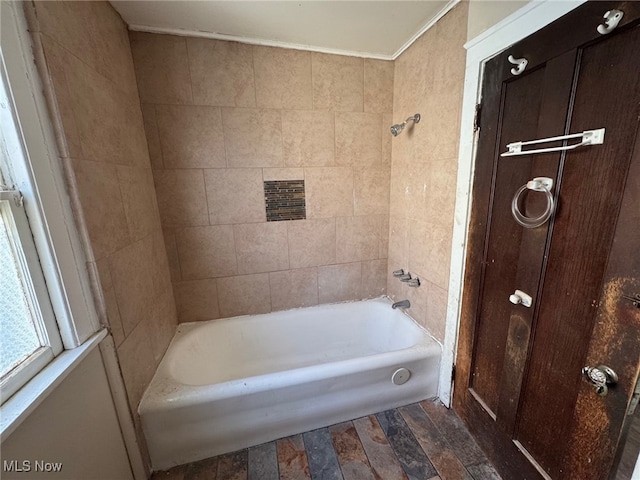 full bathroom featuring shower / washtub combination
