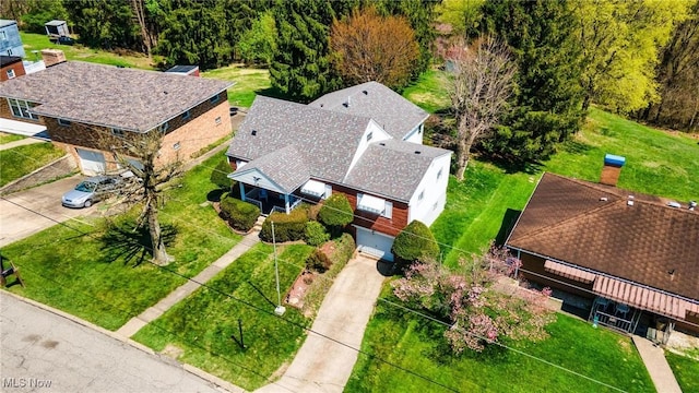 birds eye view of property