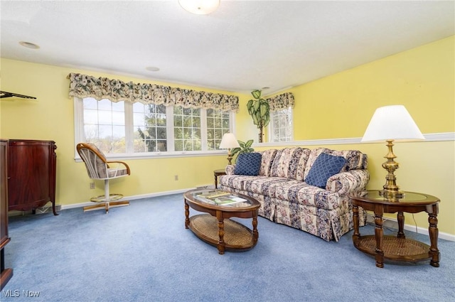 265 Putnam Ln, Weirton, WV 26062 - living room featuring carpet floors, healthy amount of natural light, and baseboards