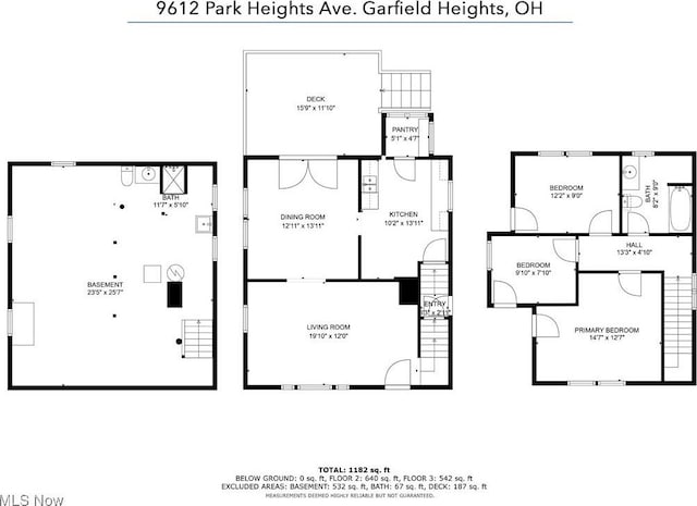 9612 Park Heights Ave, Garfield Heights, OH 44125 - plan