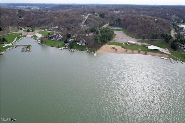 83 Oneida Trl, Malvern, OH 44644 - drone / aerial view featuring a water view and a view of trees