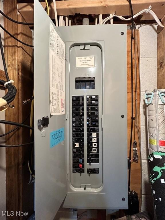 utility room with electric panel