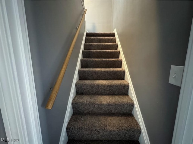view of staircase