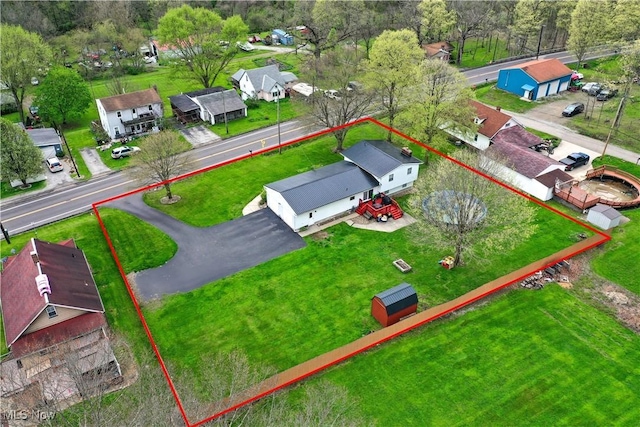 birds eye view of property featuring a residential view