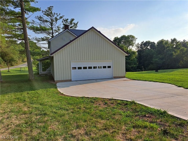 49197 John Tomcho Rd, Cumberland, OH 43732 - garage featuring concrete driveway