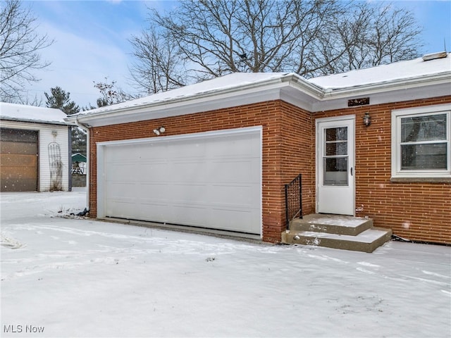340 53rd St SW, Canton, OH 44706 - view of snow covered garage