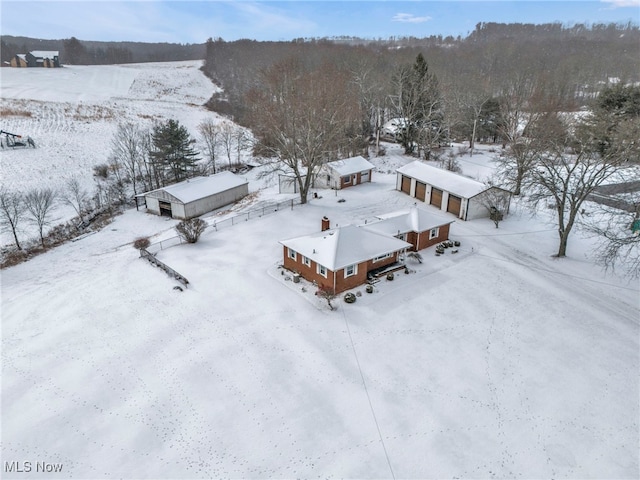340 53rd St SW, Canton, OH 44706 - view of snowy aerial view